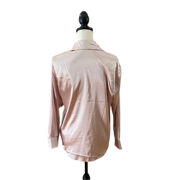 Cream Button Down Shirt with Classic Style - Picture 2 of 2